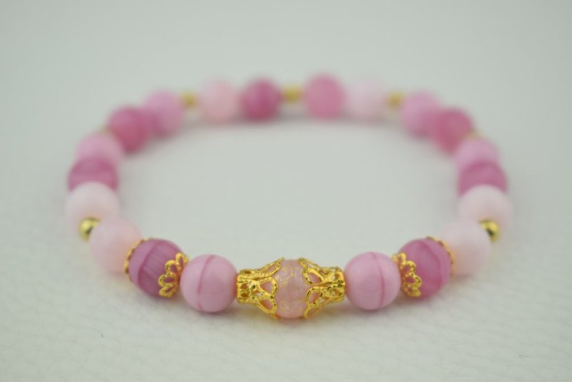 Mramor - růžový - Velikost: Nejmenší (XS - 15cm)